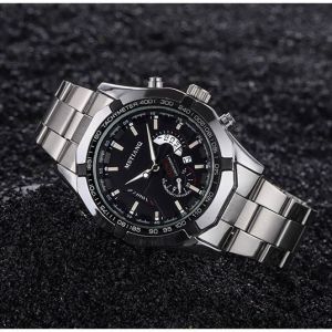 2026 Modern fashion mens watch high aesthetic business steel band mens watch calendar trendy stylish quartz watch