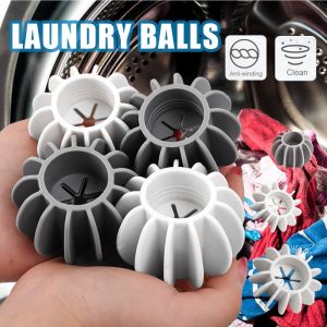Silicone Laundry Ball Decontamination Anti-tangle Laundry Ball Reusable Clothes Hair Remover Catcher Washing for Machine Anti Tangling or Anti Knot Laundry Balls Laundry Ball Home Cleaning Tools