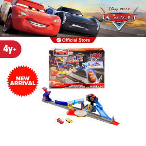 [NEW] Disney And Pixar Cars Piston Cup Stunting Speedway Playset With Lightning Mcqueen Toy Car (JHL42)