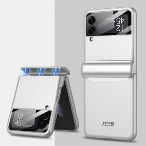 Case for Samsung Galaxy Z Flip 7 Flip6 Flip 5 Flip 4 Magnetic Hinge Case With Lens Glass Protection