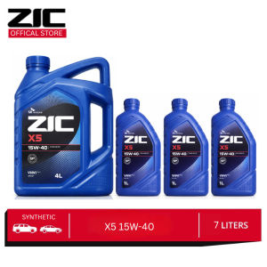 SK ZIC X5 15W-40 7 Liters Synthetic Engine Oil for Gasoline Engines