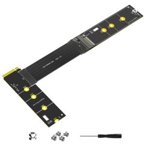 20CM M.2 Ssds Extension for PCIe4.0 Devices FPC Gold Plateds Circuit Board Ensures Reliable Data Transfer