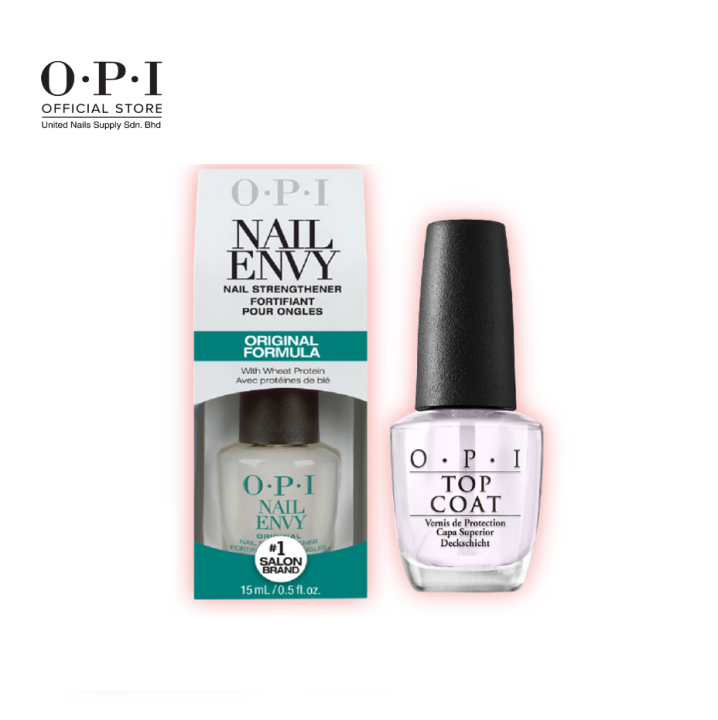 OPI Treatment Nail Envy Original + OPI Top Coat [NTT80] [[NTT30] Lazada