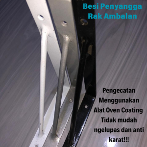 Siku Penyangga Rak Ambalan Tempel Dinding / Bracket Rak Tempel Dinding / Breket Rak Besi