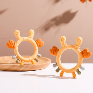 Bopoobo A New Baby Gum Silicone Crab Gum Can Help Relieve Pain and Discomfort During Teething Suitable As A Gift for Newborn Families