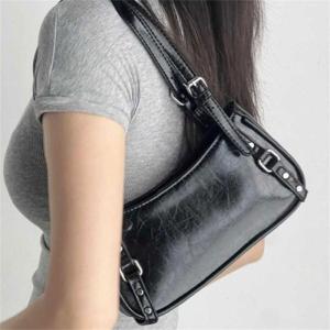 Túi xách nữ dây đeo điều chỉnh được Túi Đeo Vai Túi xách chất liệu da PU nách túi phụ nữ đi lại túi phong cách nách Ví