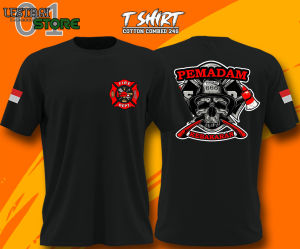 KAOS PEMADAM KEBAKARAN - TSHIRT PEMADAM KEBAKARAN - BAHAN COTTON COMBED 24S