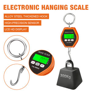 (Clearance Sale)Moketa 500KG Mini Crane Scale Industrial Hook Hanging Weight Digital LCD Display