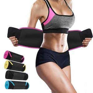 CHICKETTI Waist Belt Waist Tummy Women Fat Burn Shaper Sweat Trimmer Belt Belly Shapewear Body Shaper Wrap Band Sports Waist Supporter Slimming Sweat Belt Sports Fitness Belt Slimming Waist Belt