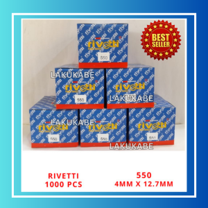 Paku Rivet Rivetti 550 4mm x 12.7mm Blind Rivet 1 Dus Isi 1000 Pcs