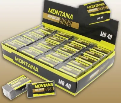 RGT - 1 BOX / 40 PCS Penghapus Hitam Montana