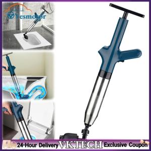【Local Shipment】Durable Stainless Steel Electric Toilet Plunger for Sink and Pipe Clog Clearing Heavy Duty Drain Tool