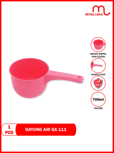 Mitra Loka gayung Air Plastik Kecil 700mL GA 111 Golden Lemon