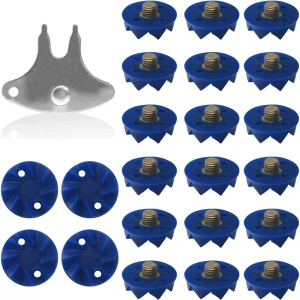 Professional Cricket Shoe Stud with Installation Tool Screw-in Cricket Spikes Replacement Universals Cricket Shoe Spikes