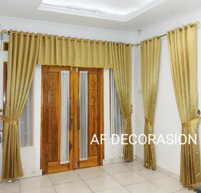 GORDEN GORDENG POLOS BLACKOUT TEBAL JENDELA RAUNG TAMU DAN PINTU KAMAR JENDELA KAMAR