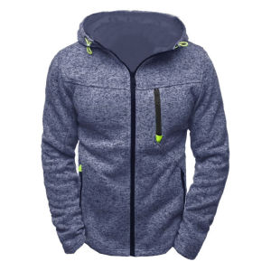 Mens Hoodie with Side Zipper Pockets Thin Wool Solid Color Tracksuit Casual Everyday Outdoor Hooded Tracksuit Long Sleeves