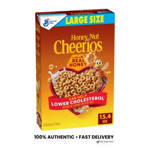 General Mills Honey Nut Cheerios Cereal 436g Large Size Gluten Free Imported Breakfast