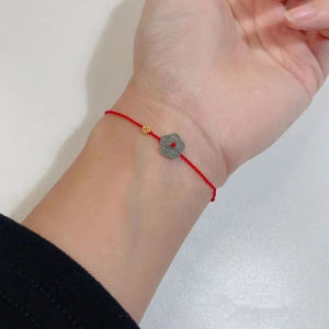 [fenggongshuode] Fashion Creative Lucky Rich Flower Hand Rope Ring For Women Men Adjustable Handmade Braid Bracelets Jewelry Couple Gifts