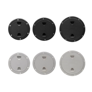 Round Hatch Cover 4" 6" 8" Deck Plate Non-Slip Screw Out Deck Inspection Plate for Marine Boats Yacht