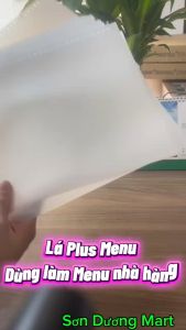 COMBO 05 lá dày cao cấp PLUS cho menu A4 dùng cho cá nhân cửa hàng cà phê.