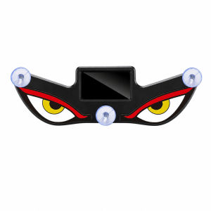 Solar Powered Demon Eye LED Car Ambient Light Wireless Breathing Neon Light Rechargeable Auto Interior Decor Lamp