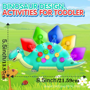 Orzbow 4 món quà đồ chơi cảm giác Phân loại màu khủng long đồ chơi véo tay cho bé hoạt động vận động tốt