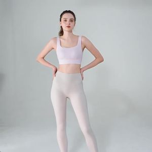 AL0-YOGA Sports Bra with Side Support for Women High-Intensity Fixed Integrated Professional Shockproof Running Bra Yoga Fitness Vest -ALO