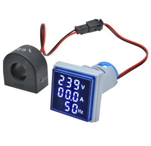 Đồng hồ đo tần số hz đo điện áp vol kế ampe kế độ chính xác cao nhỏ gọn đẹp phi 22mm