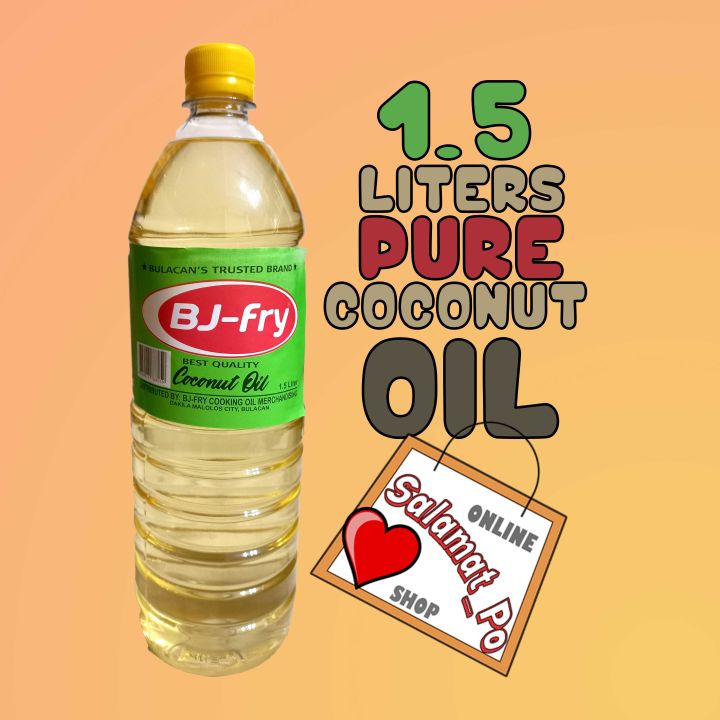BJ Fry Coconut Oil 1.5L Lazada PH