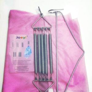 ayunan bayi gantung joeyi per5 pakai kelambu lengkap dengan per dan besi gantungan kain warna