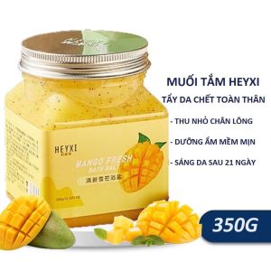Muối Tắm Tẩy Tế Bào Chết Toàn Thân HEYXI Mango Fresh 350g Dưỡng Ẩm Da Sáng Mịn Hương Xoài Thơm NgọtHeyxi Mango Fresh Bath Salt Body Scrub