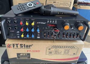 FT STAR 300 Watts 2 Channel Amplifier With Mixer Equalizer (FREE MIC)