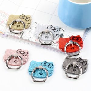 Hello Kitty Phone Holder Griptok Phone Metal Folding Finger Support for Applicable To All Mobile Sanrioed Stand Socket Girl Gift
