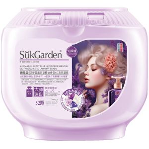 【高端系列】蔬果园SukGarden贝蒂蓝薰衣草精油四合一洗衣凝珠 洁净留香持久99%除菌螨 SukGarden 4-in-1 Laundry Capsule Plant Based Concentrated Detergent Pod