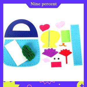 Nine percent 8Pcs Kids Sewing Kit DIY Felt Sewing Kits Preschool Educational Toys Craft Felt With Safety Needle For Boys Girls Beginners