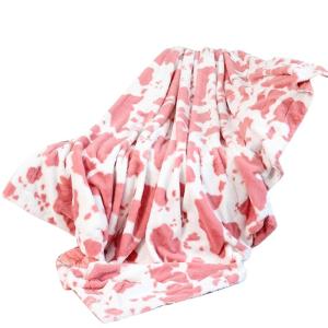 Cow Print Throw Blanket Soft Flannel Cozy Cow Blankets Adults Lightweight Fuzzy Cow Blankets for Couch Sofa Bed Office