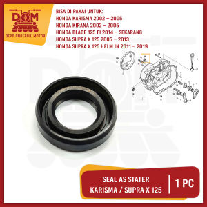 Seal As Stater KARISMA (PSP) - 16x28x7 Sil Karet Selahan Engkol Kick Pedal Starter HONDA SUPRA X 125