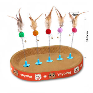 yoyopet : สปริงตุ๊กตา เด้งดึ๊ง ดุุ๊กดิ๊ก สำหรับที่ลับเล็บแมว ไม้ตกแมว ของเล่นแมว หนูสปริง สปริงตุ๊กตา  ไม้ล่อแมว คละสี