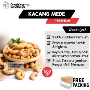 Kacang Mede Mete Matang 500gr Kaya Nutrisi & Antioksidan Bagus Untuk Diet MPASI Booster Snack Bergiz