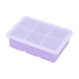 GUHEHARD Silicone Large Ice Cube Tray BPA Free 6/8 Grids Square Ice Mold Easy Release Portable Ice Cube Maker Kitchen Gadgets