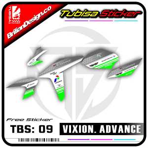 Sticker Striping Vixion Advance - Stiker Striping Variasi Moto Vixion Advance. TBS.09