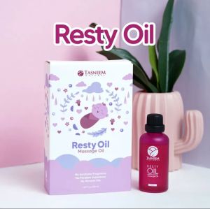 Resty Oil Tasneem Natural massage oil minyak untuk anak dan ibu mengandung lebatkan rambut lembutkan kulit demam batuk selsema