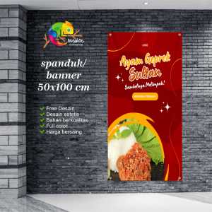 Cetak Spanduk Banner Ayam Geprek Sultan