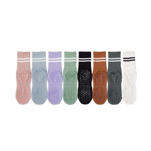 Lollipop Socks Women High Quality Anti-Slip Yoga Socks Cotton Fitness Socks Quick-Dry Damping Pilates Ballet Socks Grip Socks 瑜伽袜