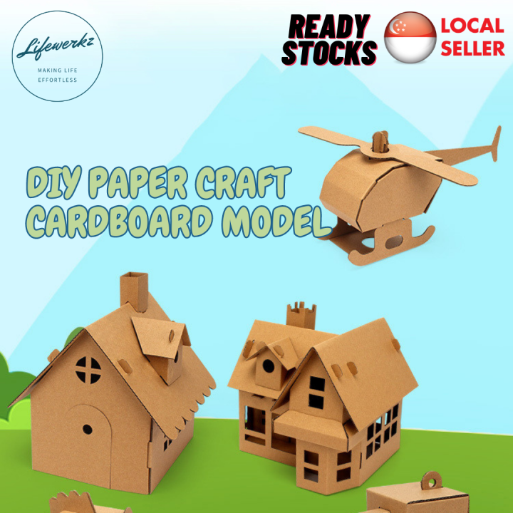 DIY Paper Craft Cardboard Model for Kids Lazada Singapore