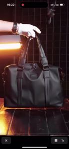 Mens Light Luxury Handbag Large Capacity Waterproof Business Briefcase Shoulder Bag Trend Messenger Crossbody Bag