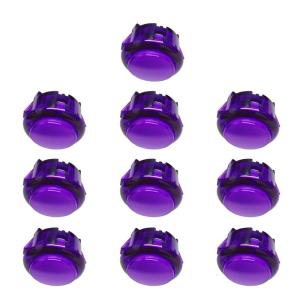 10Pcs Game Start Resetting Switches Replacement 24mm/30mm Arcade Push Button Video Game Console Start Cion Switches
