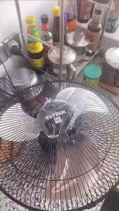 Mikata Industrial Stand Fan 18inch 3 Blade Metal Aluminum Blades Energy Saving SM-18ISF Electric Fan