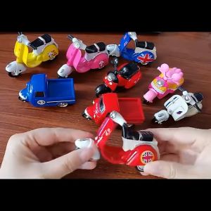 Motor Bike Model Toys Vespa Simulation Retro Women Motorbike Toy Locomotive Collecting Gifts