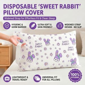 Disposable Thick Pillow Protector Travel Pillow Cover Hygiene Protection Single Use Pillowcase Portable Hotel Quality Bedding Essentials